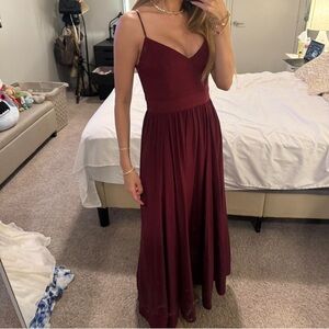 La Ligne Tracy Dress in size xs in the color burgundy / maroon / wine red